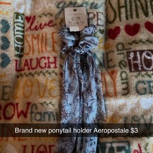 Aeropostale ponytail holder, super cute for spring.
